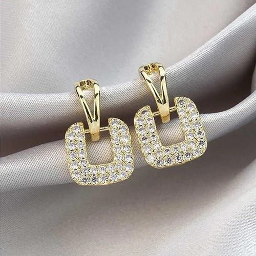 Crystal Square Earrings